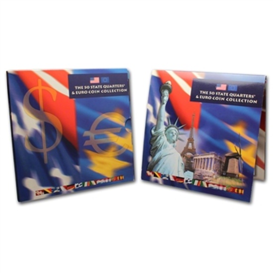 The 50 State Quarters & Euro Coin Collection