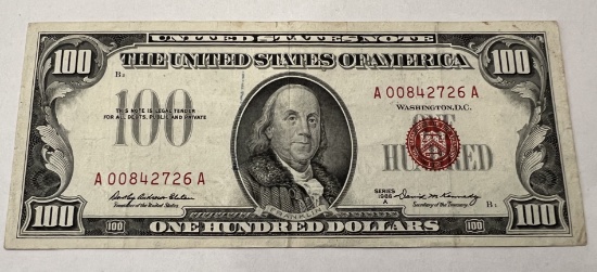 1966 $100 Red Seal Note