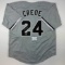 Autographed/Signed Joe Crede Chicago Grey Baseball Jersey Beckett BAS COA