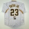 Autographed/Signed Fernando Tatis Jr. San Diego Pinstripe Baseball Jersey JSA COA