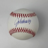 Autographed/Signed John Smoltz Rawlings Official Major League ROML Baseball Beckett BAS COA
