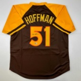 Autographed/Signed Trevor Hoffman San Diego Retro Brown Baseball Jersey Beckett BAS COA