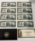 Nearly Complete Set of (8) New York OVERPRINT 2003 $2 Notes UNC Consecutive  BU
