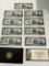 Nearly Complete Set of (9) New York OVERPRINT 2003 $2 Notes UNC Consecutive BU