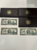 Complete Set of (3) New York OVERPRINT 2003 $2 Notes UNC Consecutive BU