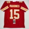 Autographed/Signed Patrick Mahomes Kansas City Red Football Jersey JSA COA