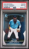 Graded 2023 Topps Bowman Junior Caminero #BCP61 Chrome Prospects Rookie RC Card PSA 10 Gem Mint