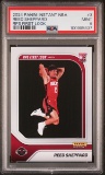 Graded 2024 Panini Instant NBA Reed Sheppard #3 RPS First Look Rookie RC Basketball Card PSA 9 Mint