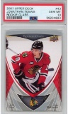 Graded 2007-08 Upper Deck UD Jonathan Toews #43 Rookie Class RC Hockey Card PSA 10 Gem Mint