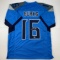 Autographed/Signed Treylon Burks Tennessee Light Blue Football Jersey Beckett BAS COA