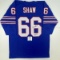Autographed/Signed Billy Shaw HOF 99 Buffalo Blue Football Jersey Beckett BAS COA