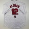 Autographed/Signed Roberto Alomar Cleveland White Baseball Jersey JSA COA