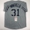 Autographed/Signed Dave Winfield New York Grey Baseball Jersey JSA COA