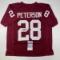 Autographed/Signed Adrian Peterson Oklahoma Maroon College Football Jersey JSA COA