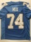 Autographed/Signed Ron Mix HOF 1979  San Diego Powder Blue Football Jersey JSA COA