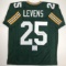 Autographed/Signed Dorsey Levens Green Bay Green Football Jersey Beckett BAS COA
