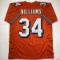 Autographed/Signed Ricky Williams Miami Orange Football Jersey JSA COA