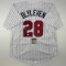 Autographed/Signed Bert Blyleven Minnesota Pinstripe Baseball Jersey JSA COA
