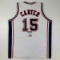 Autographed/Signed Vince Carter New Jersey NJ White Basketball Jersey PSA/DNA COA