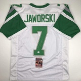 Autographed/Signed Ron Jaworski Philadelphia White Football Jersey JSA COA