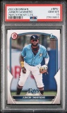 Graded 2023 Topps Bowman Junior Caminero #BP61 Paper Prospects Rookie Baseball Card PSA 10 Gem Mint
