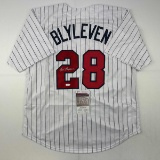 Autographed/Signed Bert Blyleven Minnesota Pinstripe Baseball Jersey JSA COA
