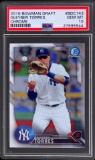 Graded 2016 Topps Bowman Draft Gleyber Torres #BDC143 Chrome Rookie RC Baseball Card PSA 10 Gem Mint