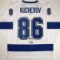 Autographed/Signed Nikita Kucherov Tampa Bay White Hockey Jersey PSA/DNA COA