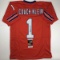 Autographed/Signed Henry Winkler Coach Klein The Waterboy SCLSU Mud Dogs Orange Jersey JSA COA