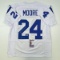 Autographed/Signed Lenny Moore HOF 75 Baltimore White Football Jersey JSA COA
