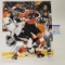 Autographed/Signed Claude Giroux Philadelphia Flyers Sidney Crosby Hit 16x20 Photo PSA/DNA COA