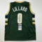 Autographed/Signed Damian Lillard Milwaukee Green Basketball Jersey JSA COA
