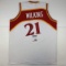 Autographed/Signed Dominique Wilkins Atlanta White Basketball Jersey PSA/DNA COA