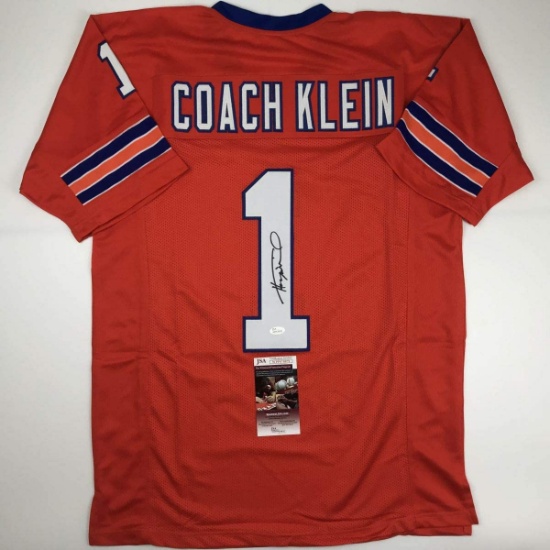 Autographed/Signed Henry Winkler Coach Klein The Waterboy SCLSU Mud Dogs Orange Jersey JSA COA
