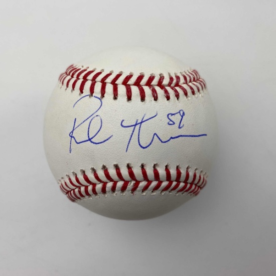 Autographed/Signed Rob Thomson Philly Rawlings Official Major League Baseball ROML Beckett BAS COA