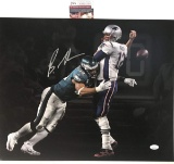 Autographed/Signed Brandon Graham Philadelphia Eagles Super Bowl LII 52 16x20 Football Photo JSA COA