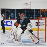 Autographed/Signed Carter Hart Philadelphia Flyers 16x20 Hockey Photo Fanatics COA