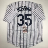 Autographed/Signed Mike Mussina New York Pinstripe Baseball Jersey JSA COA