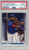 Graded 2019 Topps Update Vladimir Vlad Guerrero Jr. #US1 Throwing Rookie RC Card PSA 10 Gem Mint