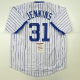 Autographed/Signed Ferguson Fergie Jenkins HOF 91 Chicago Pinstripe Baseball Jersey JSA COA