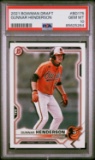 Graded 2021 Topps Bowman Draft Gunnar Henderson #BD175 Rookie RC Baseball Card PSA 10 Gem Mint