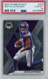 Graded 2020 Panini Mosaic Justin Jefferson #209 Rookie RC Football Card PSA 10 Gem Mint