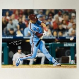 Autographed/Signed Trea Turner Philadelphia Phillies 16x20 Baseball Photo Beckett BAS COA