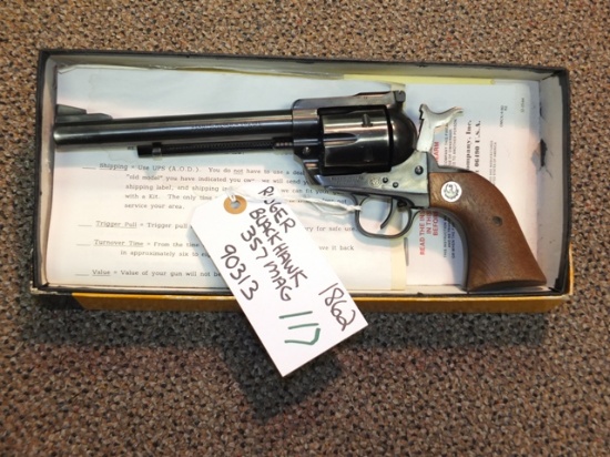 RUGER BLACKHAWK 357 MAGNUM S/N 90313, TAG -  1862