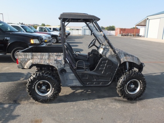 2005 YAMAHA RHINO 660 4x4 UTV, ODOMETER READS 469 MILES! 98 HOURS,  CAMO - EXC. CONDITION