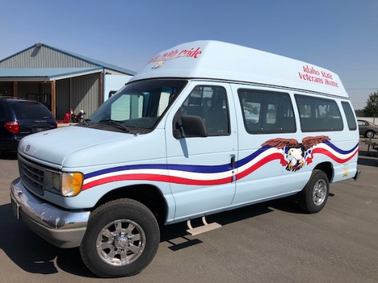 1992 FORD VAN W/ POWER WHEELCHAIR LIFT/RAMP, VIN:1FTHS24H6NHA93706, ODOM READS: 54,437