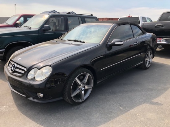 2006 MERCEDES CLK500 CONVERTIBLE, ODOM READS: 161,633, *SALVAGE TITLE* VIN:WDBTK75G26T062768