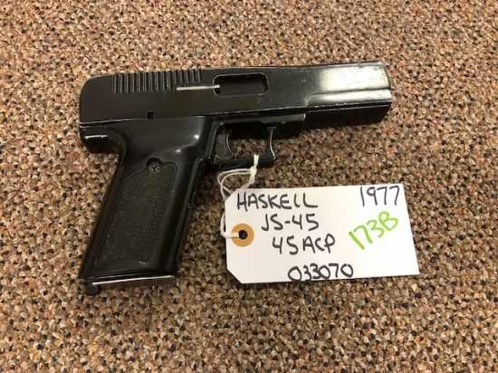 HASKELL JS-45 45 ACP S/N 033070 - TAG 1977
