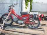 1984 HONDA MOTORCYCLE TRAIL BIKE 110, ODOM READS: 06213, VIN:JH2JD0100ES404927