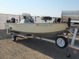 1998 MIRRO CRAFT 15' ALUM W/TRAILER & EVINRUDE 30HP OUTBOARD VIN: MRR48816K798